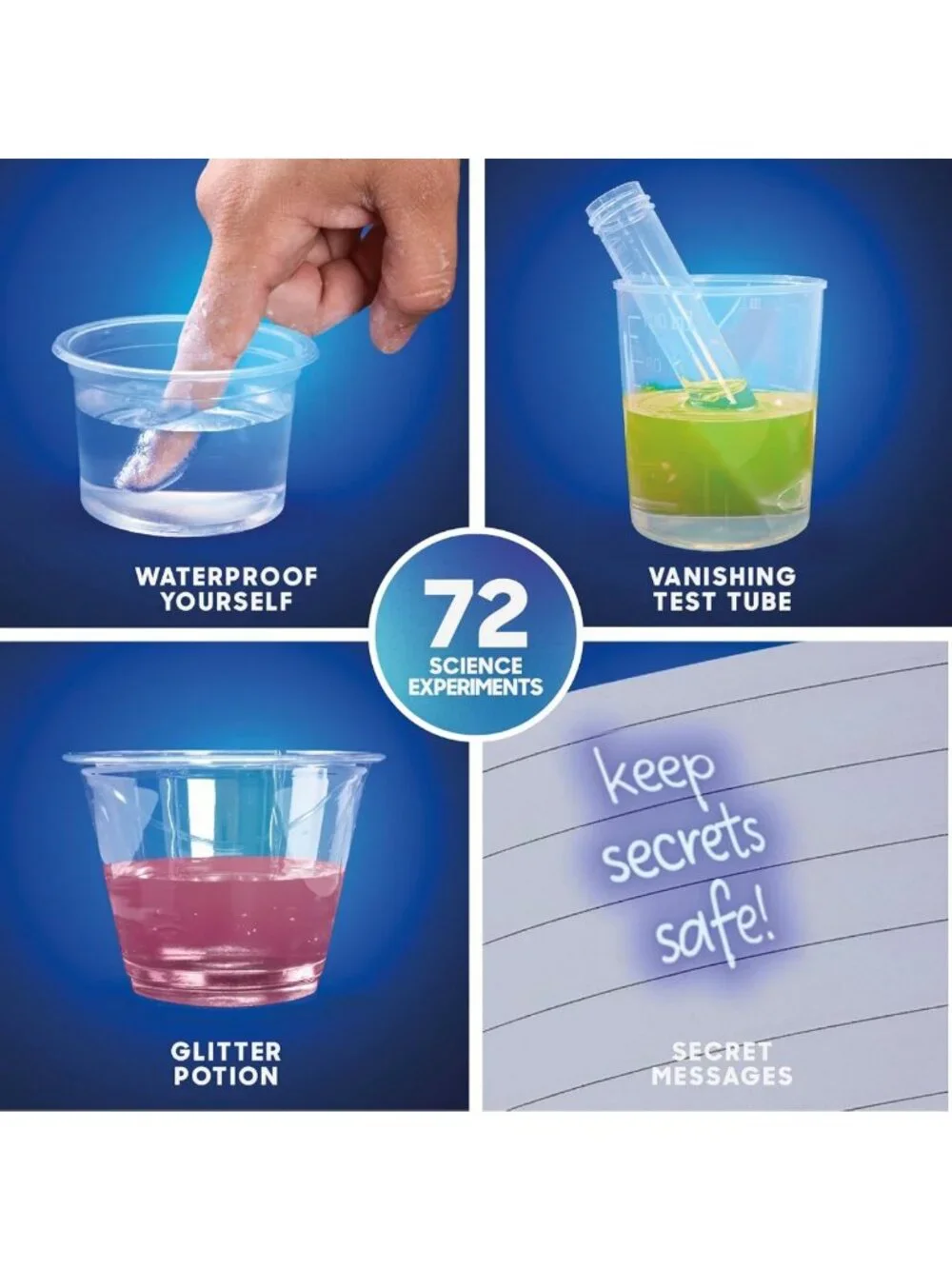 STEM Science Lab Kit for Kids - 72 Experiments, Crystals, Slime & Light Tricks
